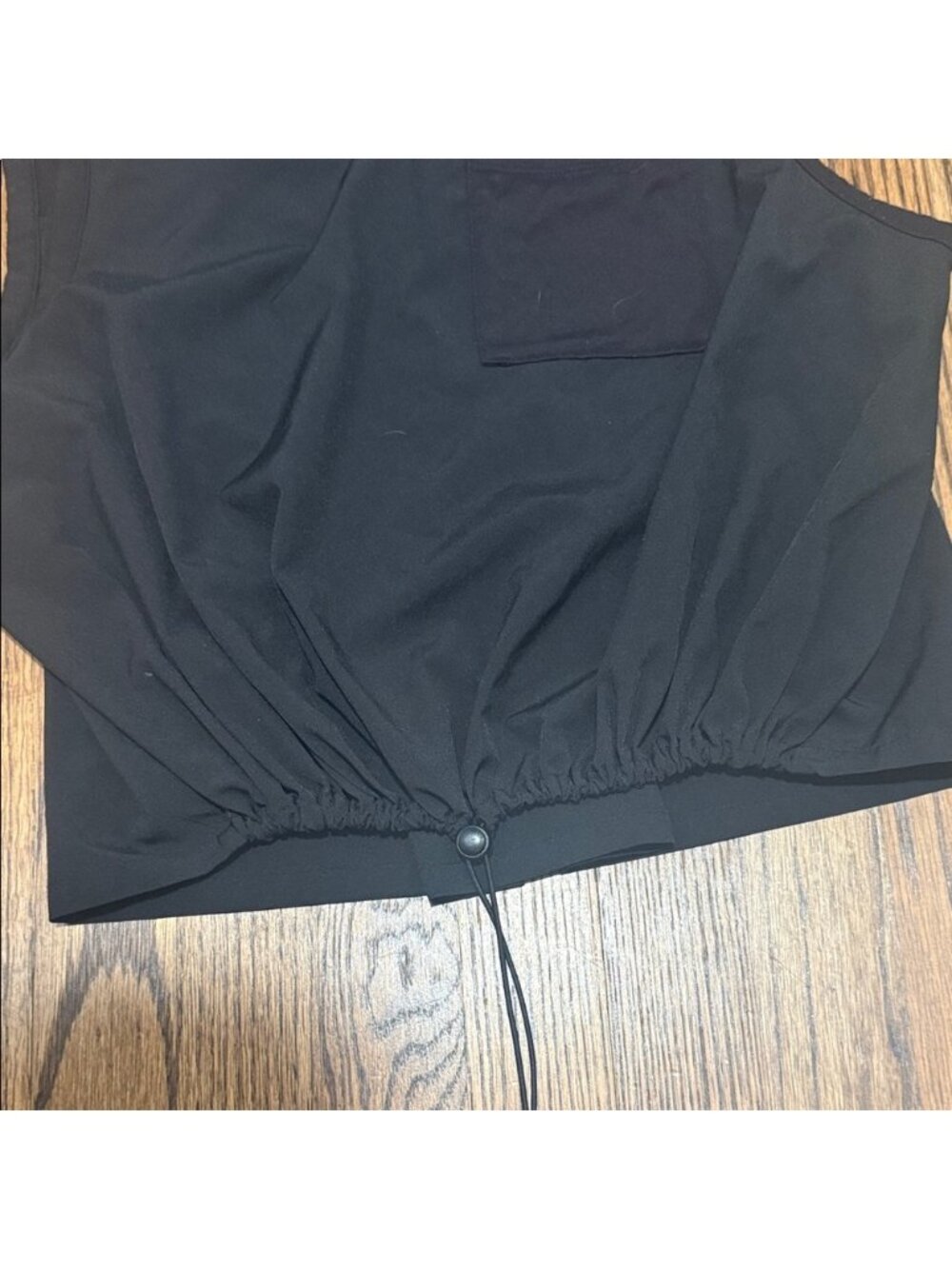 Sleeveless Black Muscle Tee - Picture 2 of 2